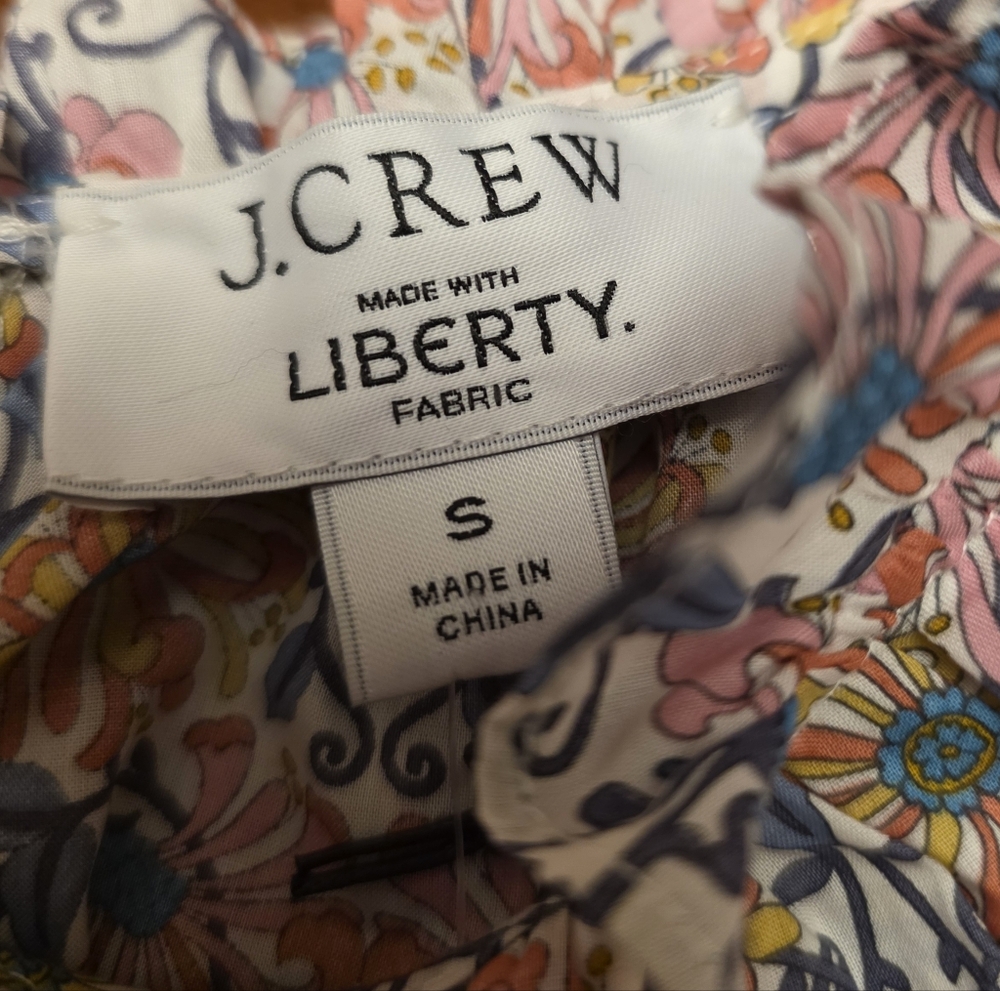 J. Crew Floral Print Women's Blouse Size S Nwt - Picture 15 of 15